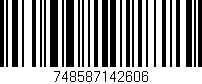 Código de barras (EAN, GTIN, SKU, ISBN): '748587142606'
