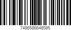 Código de barras (EAN, GTIN, SKU, ISBN): '7486586648585'
