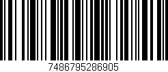 Código de barras (EAN, GTIN, SKU, ISBN): '7486795286905'
