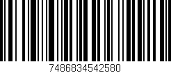 Código de barras (EAN, GTIN, SKU, ISBN): '7486834542580'