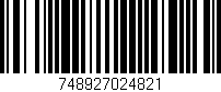 Código de barras (EAN, GTIN, SKU, ISBN): '748927024821'