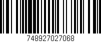Código de barras (EAN, GTIN, SKU, ISBN): '748927027068'
