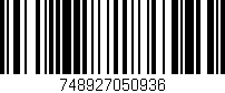 Código de barras (EAN, GTIN, SKU, ISBN): '748927050936'