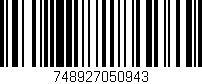 Código de barras (EAN, GTIN, SKU, ISBN): '748927050943'