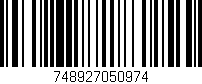 Código de barras (EAN, GTIN, SKU, ISBN): '748927050974'
