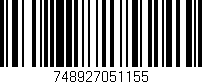 Código de barras (EAN, GTIN, SKU, ISBN): '748927051155'