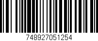 Código de barras (EAN, GTIN, SKU, ISBN): '748927051254'