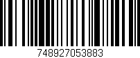 Código de barras (EAN, GTIN, SKU, ISBN): '748927053883'