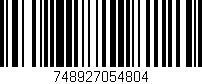 Código de barras (EAN, GTIN, SKU, ISBN): '748927054804'