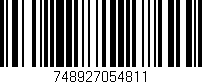 Código de barras (EAN, GTIN, SKU, ISBN): '748927054811'