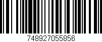 Código de barras (EAN, GTIN, SKU, ISBN): '748927055856'