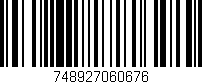 Código de barras (EAN, GTIN, SKU, ISBN): '748927060676'