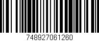 Código de barras (EAN, GTIN, SKU, ISBN): '748927061260'