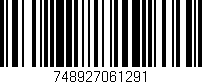 Código de barras (EAN, GTIN, SKU, ISBN): '748927061291'
