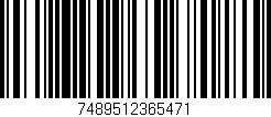Código de barras (EAN, GTIN, SKU, ISBN): '7489512365471'