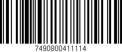 Código de barras (EAN, GTIN, SKU, ISBN): '7490800411114'