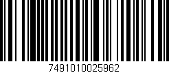Código de barras (EAN, GTIN, SKU, ISBN): '7491010025962'