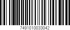 Código de barras (EAN, GTIN, SKU, ISBN): '7491010033042'