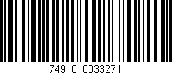 Código de barras (EAN, GTIN, SKU, ISBN): '7491010033271'