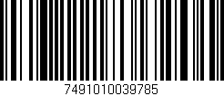 Código de barras (EAN, GTIN, SKU, ISBN): '7491010039785'