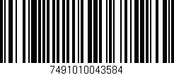 Código de barras (EAN, GTIN, SKU, ISBN): '7491010043584'