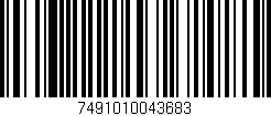 Código de barras (EAN, GTIN, SKU, ISBN): '7491010043683'