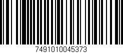 Código de barras (EAN, GTIN, SKU, ISBN): '7491010045373'