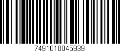 Código de barras (EAN, GTIN, SKU, ISBN): '7491010045939'