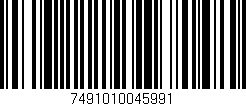 Código de barras (EAN, GTIN, SKU, ISBN): '7491010045991'