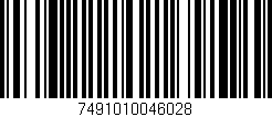 Código de barras (EAN, GTIN, SKU, ISBN): '7491010046028'