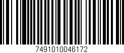 Código de barras (EAN, GTIN, SKU, ISBN): '7491010046172'
