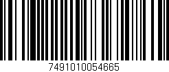 Código de barras (EAN, GTIN, SKU, ISBN): '7491010054665'