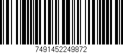 Código de barras (EAN, GTIN, SKU, ISBN): '7491452249872'