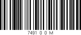 Código de barras (EAN, GTIN, SKU, ISBN): '7491_0_0_M'