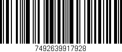 Código de barras (EAN, GTIN, SKU, ISBN): '7492639917928'