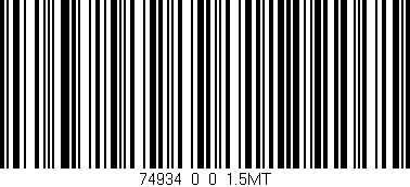 Código de barras (EAN, GTIN, SKU, ISBN): '74934_0_0_1.5MT'