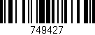 Código de barras (EAN, GTIN, SKU, ISBN): '749427'