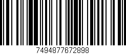 Código de barras (EAN, GTIN, SKU, ISBN): '7494877672898'