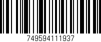 Código de barras (EAN, GTIN, SKU, ISBN): '749594111937'