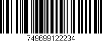 Código de barras (EAN, GTIN, SKU, ISBN): '749699122234'