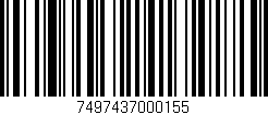 Código de barras (EAN, GTIN, SKU, ISBN): '7497437000155'
