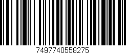 Código de barras (EAN, GTIN, SKU, ISBN): '7497740558275'