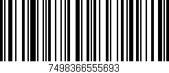 Código de barras (EAN, GTIN, SKU, ISBN): '7498366555693'