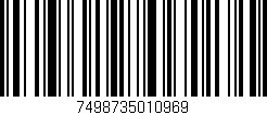 Código de barras (EAN, GTIN, SKU, ISBN): '7498735010969'