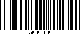 Código de barras (EAN, GTIN, SKU, ISBN): '749898-009'