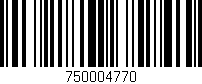 Código de barras (EAN, GTIN, SKU, ISBN): '750004770'