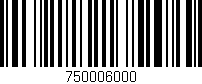 Código de barras (EAN, GTIN, SKU, ISBN): '750006000'