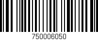 Código de barras (EAN, GTIN, SKU, ISBN): '750006050'