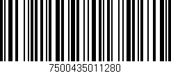 Código de barras (EAN, GTIN, SKU, ISBN): '7500435011280'