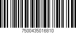 Código de barras (EAN, GTIN, SKU, ISBN): '7500435016810'